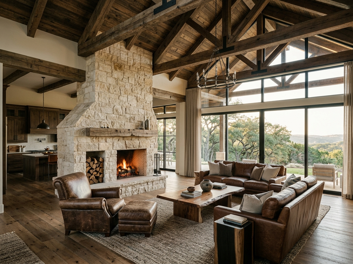 Luxury Hill Country home interior